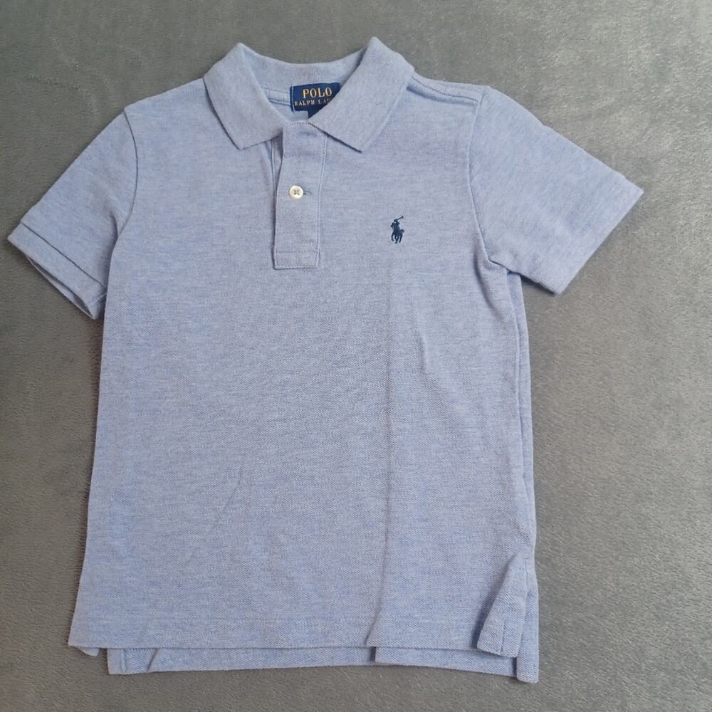 Polo by Ralph Lauren Polo Shirt Boys Size 4 Blue Embroidered Navy‎ Pony Logo Top